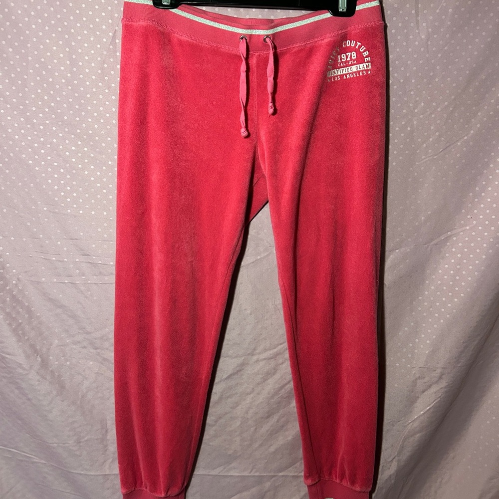 Juicy Couture Hot Pink terry cloth Sweatpants